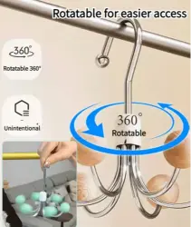 شماعة الطرح والملابس الداخلية الدوارة - الصورة 2